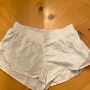 White lululemon shorts size 8